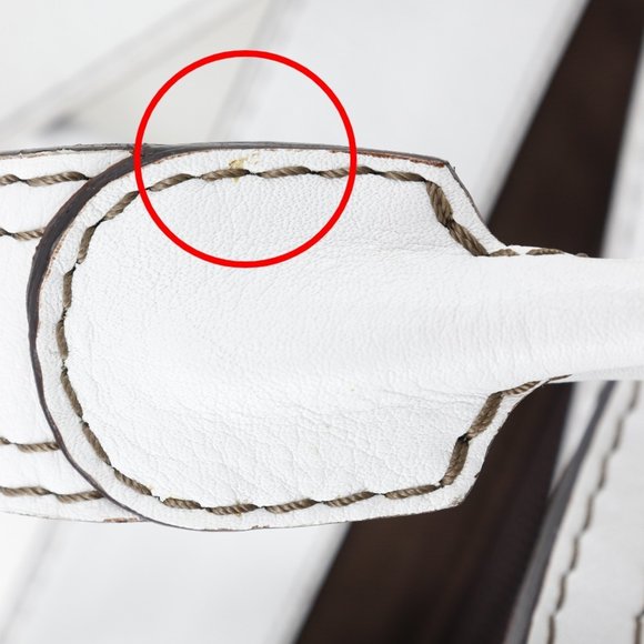 LOEWE White Leather Fiesta Tote Bag Snap Button - Picture 11 of 15